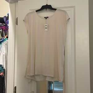 Express Cream blouse with tie / belt size L